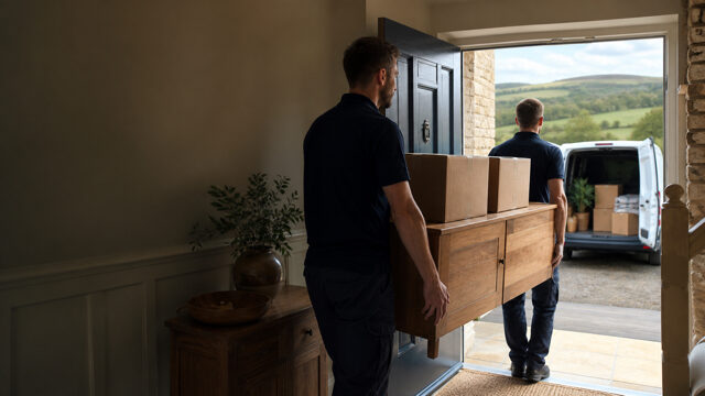House clearance in Alnwick, Northumberland